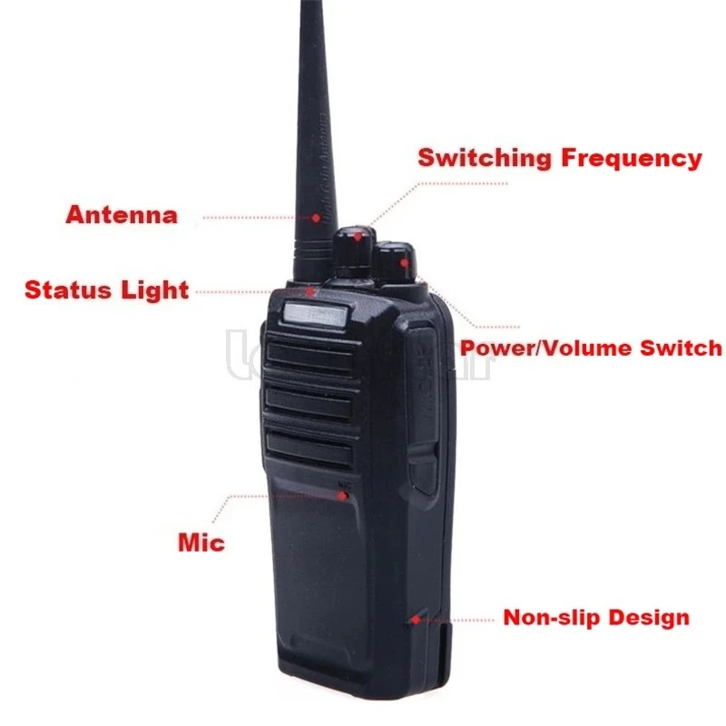 UV-6 Walkie Talkie BF-UV6 Dual Band VHF UHF 136-174/400-470MHz 5W Portable Two Way CB Radio Amateur Transceiver 2PCS
