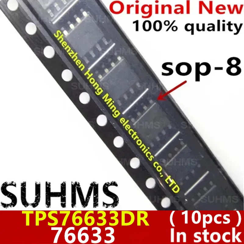 (10piece) 100% New TPS76633DR TPS76633 76633 sop-8 Chipset