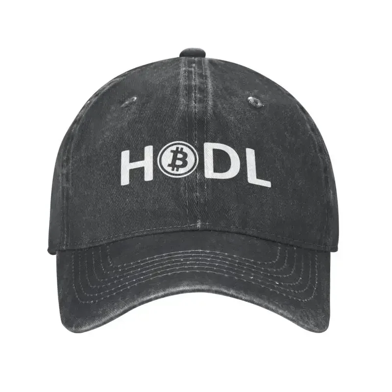 Personalized Cotton Bitcoin Hodl Baseball Cap Hip Hop Men Women's Adjustable BTC Blockchain Crypto Currency Dad Hat Summer