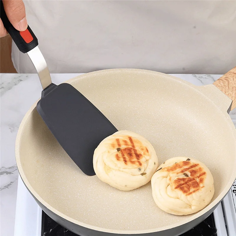 ملعقة سيليكون مرنة ساخنة، 600 ° مجموعة ملعقة سيليكون حرارية F لأدوات المطابخ غير اللاصقة وأدوات المطبخ