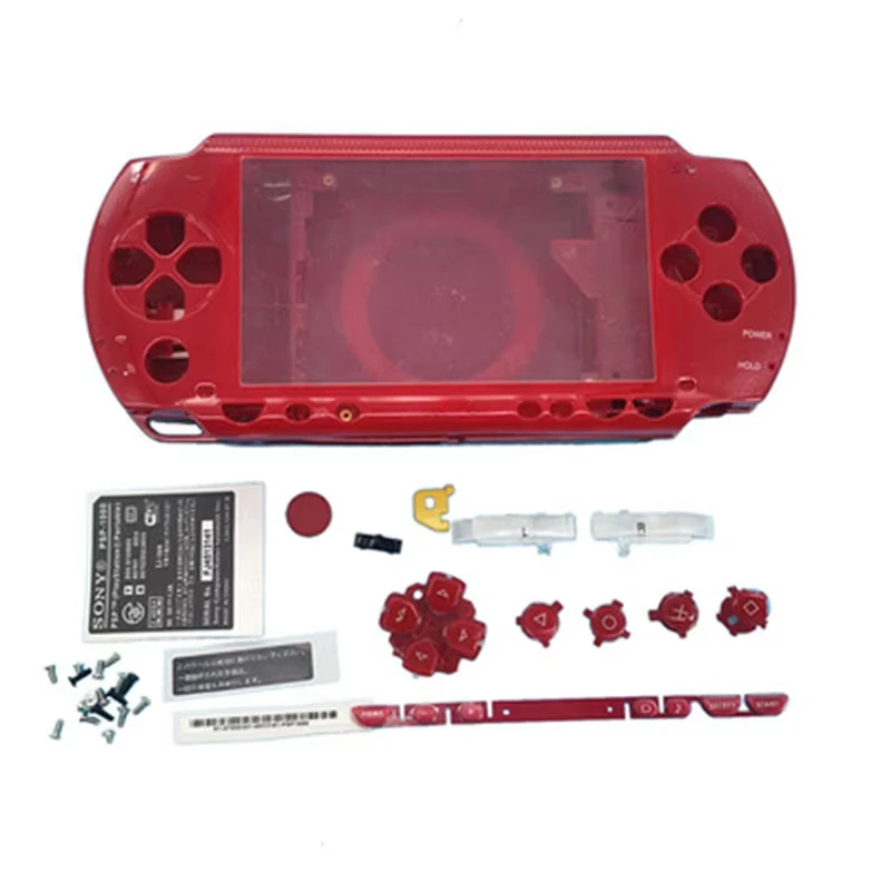 High Quality New Housing Case for Sony PSP 1000 PSP1000 Shell Console Front and Back Cover with Buttons and Stickers Case
