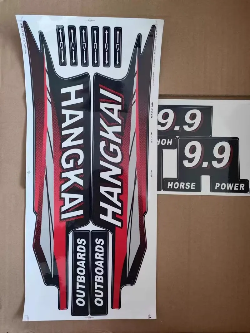 

Whosale Chinese New Cheap Hangkai Portable 6HP 6.5HP 9.9HP 15HP 18HP 2 Cylinder 2 Stroke Outboard Motors Stickers