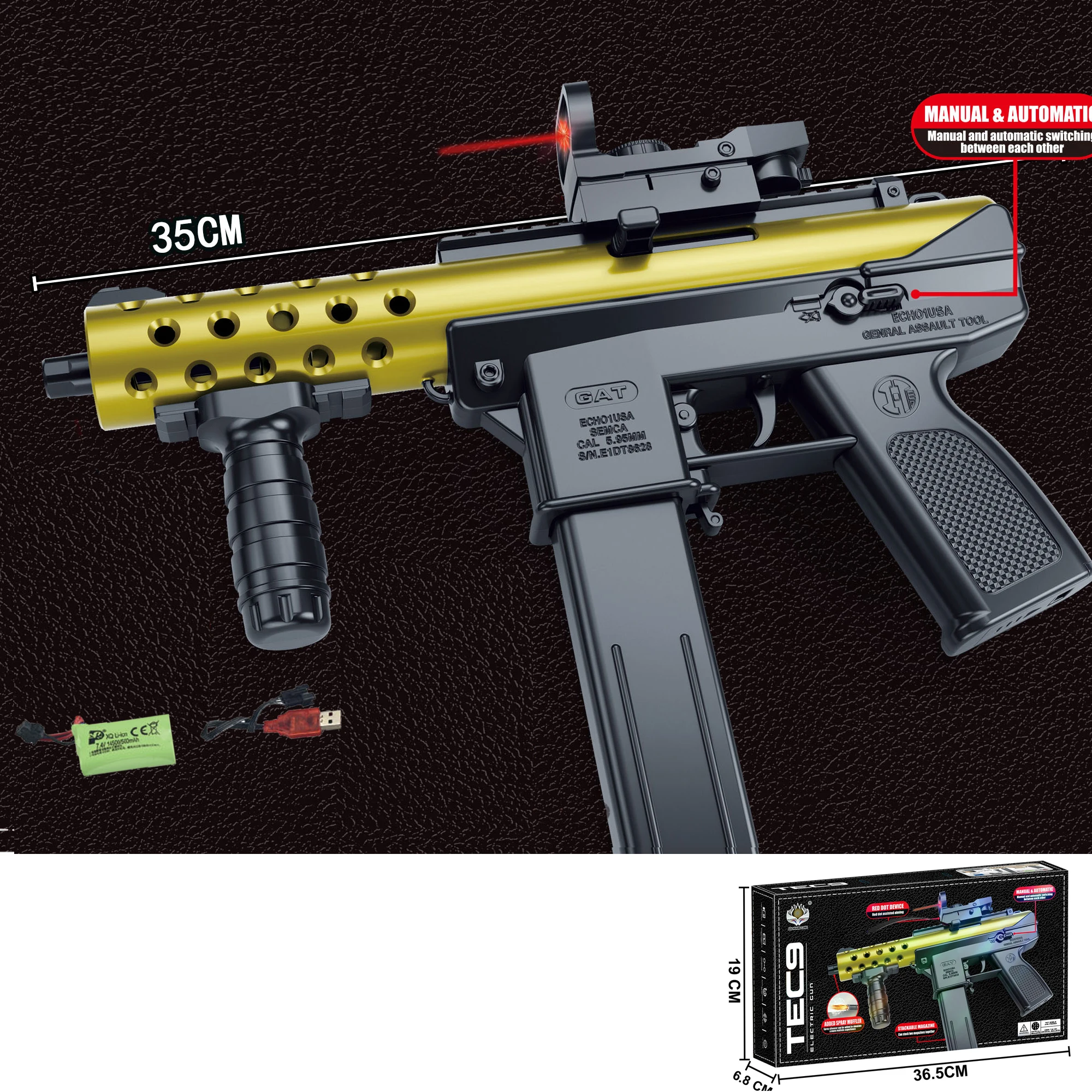 2026 Model Tec9 Electric High- - Foam Dart Gun recension och pris