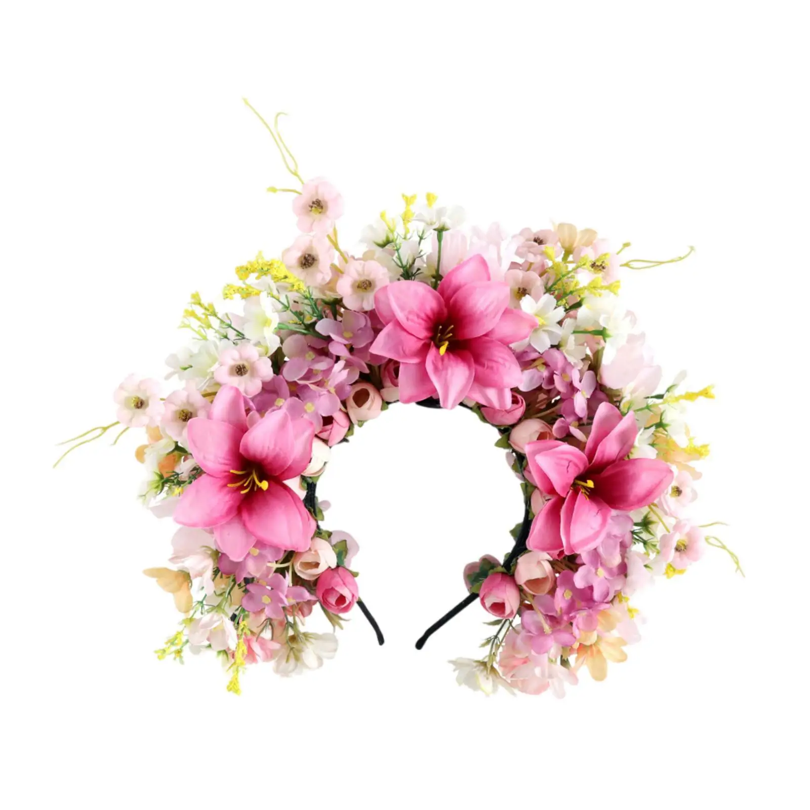 

Flower Headband Hair Accessories for Women Girls Hair Garland Hair Hoop for