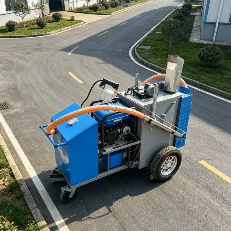 Customized Road Maintenance Machine Portable Self Propelled Crack Filler Waterproof For Driveway Repair