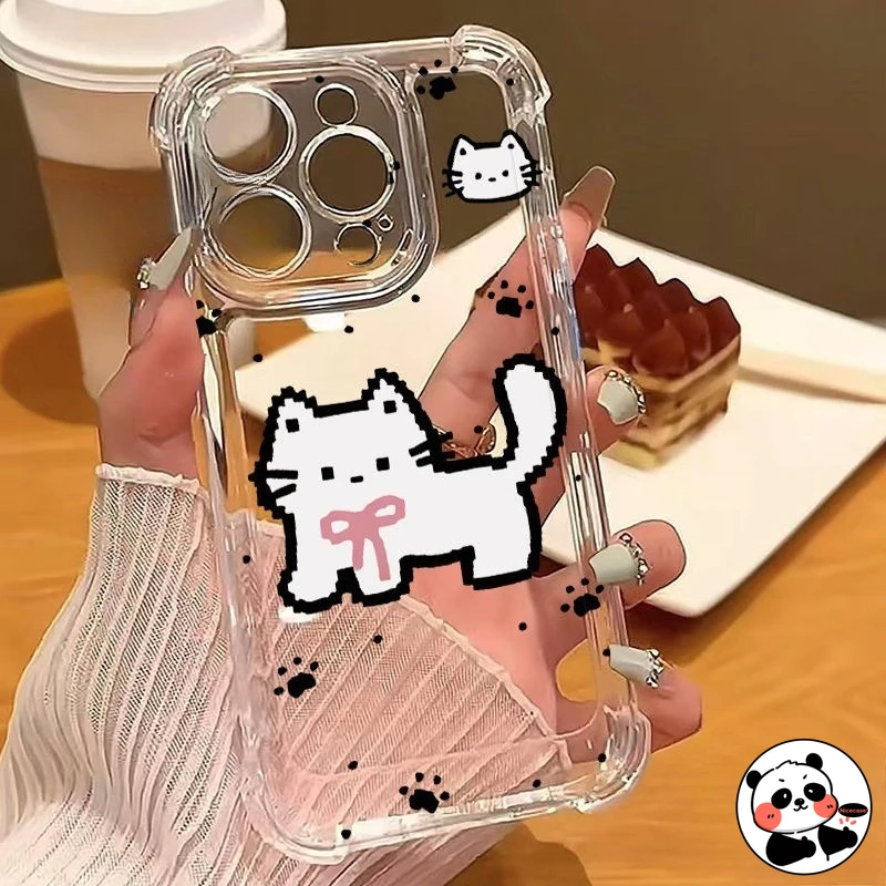 Funda de teléfono con diseño de gato negro para Huawei Mate 80 Pro Max 70 RS 60 50E 50 40 Pro Plus 40E 30E 30 Pro Lite, funda transparente suave con dibujos animados
