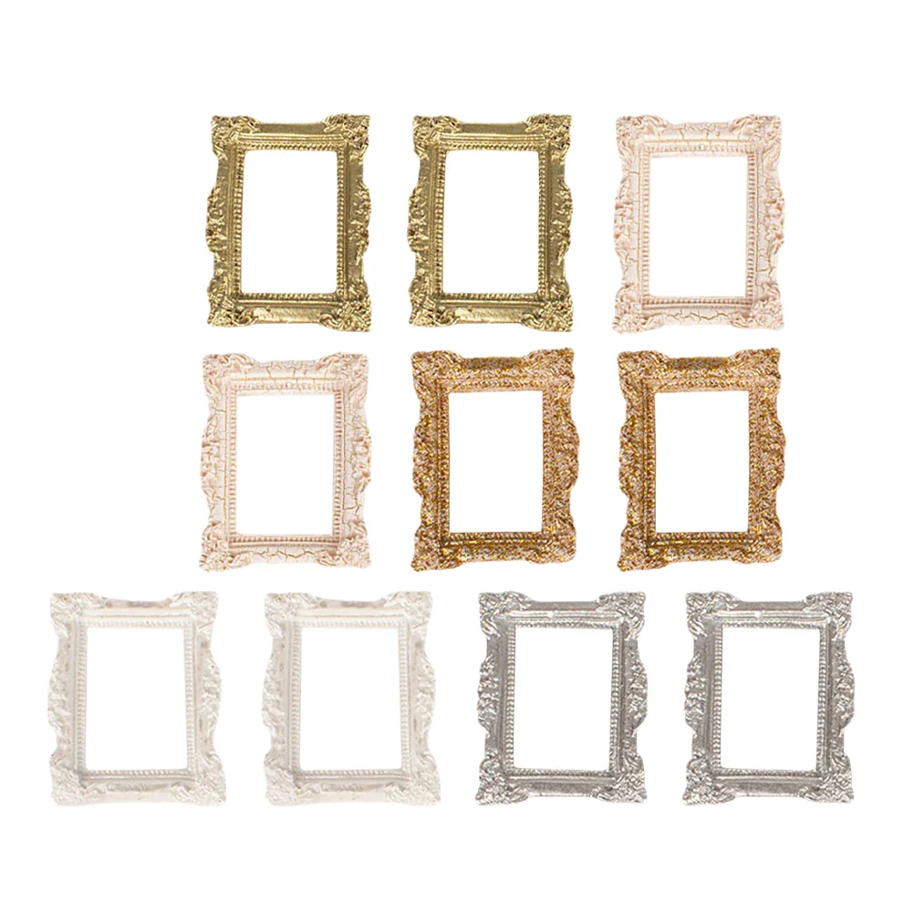 

10 Pcs Accessories Decoration Picture Frame Photo Frames Vintage Resin Small Kit