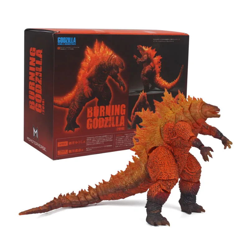 Bandai SHM 2019 Movie Burning Godzilla King of Monsters Gojira Figurine Anime Action Figure 17cm PVC Collection Model Boys Toys