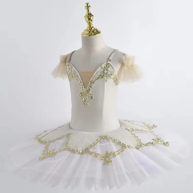 Tutú de Ballet profesional para niños, vestido de Ballet Eskirada, ropa de danza del vientre para niñas y niños, disfraz de escenario actuación con aro