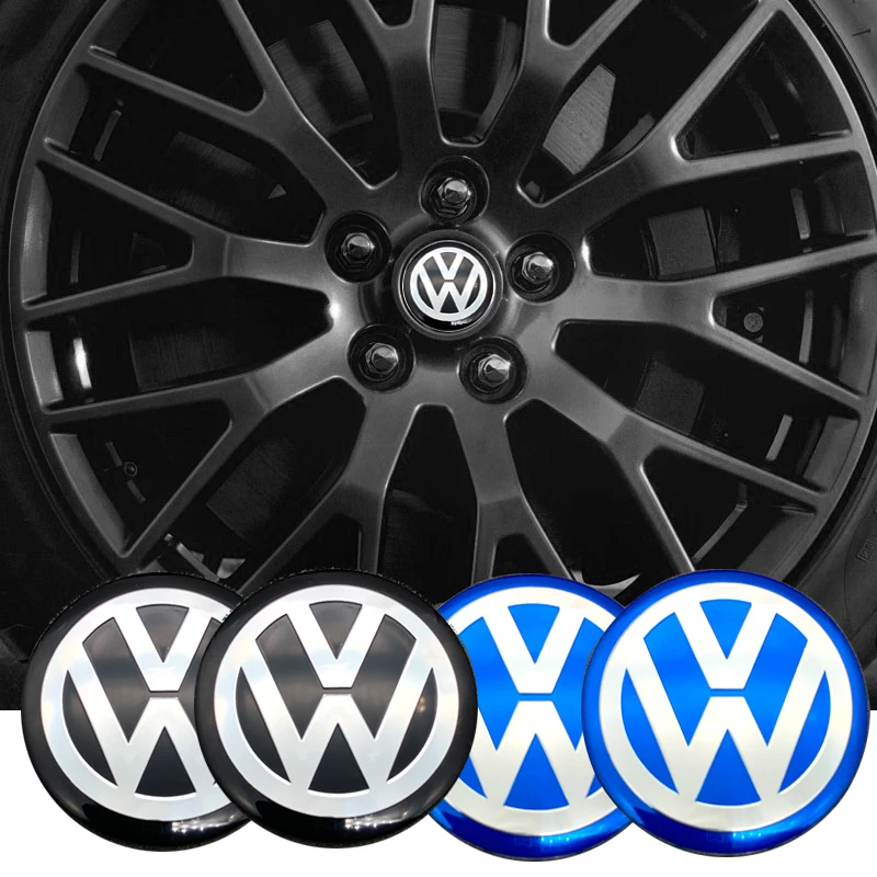 45mm-120mm Car Wheel Center Hub Cap Sticker Accessories For Volkswagen VW Rline R GTI Polo Golf Touareg Passat Magotan Tiguan