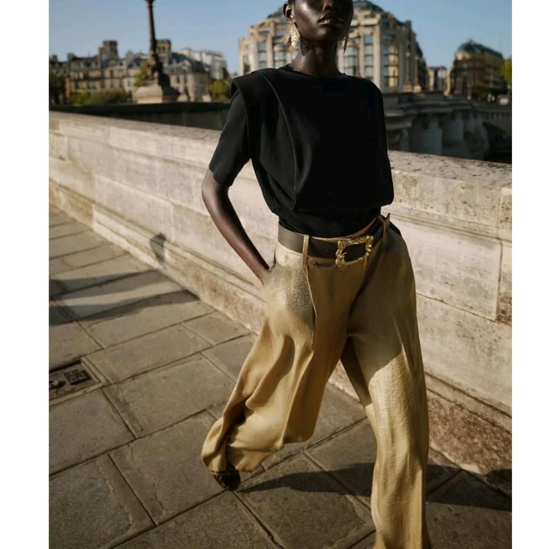 Women's Knitted ort Sve round Ne Pullover Polyester Fiber Casual Loose Fit New Autumn Faion Decorative Pleating