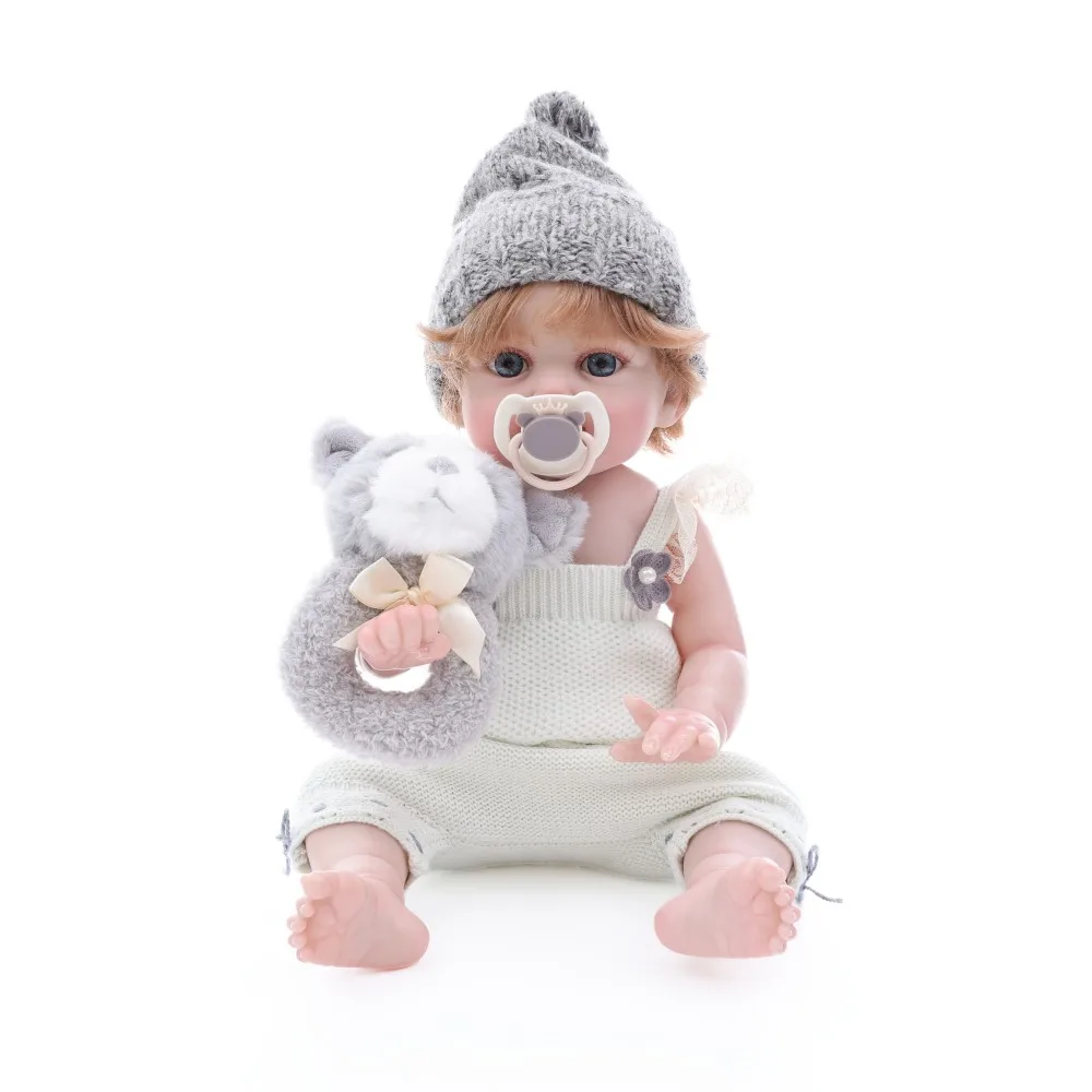 

Cloveray 20 inch Full Body Vinyl Realistic Reborn Baby Doll Super Soft Vinyl Doll Handmade High-quality Original Kid Xmas Gift