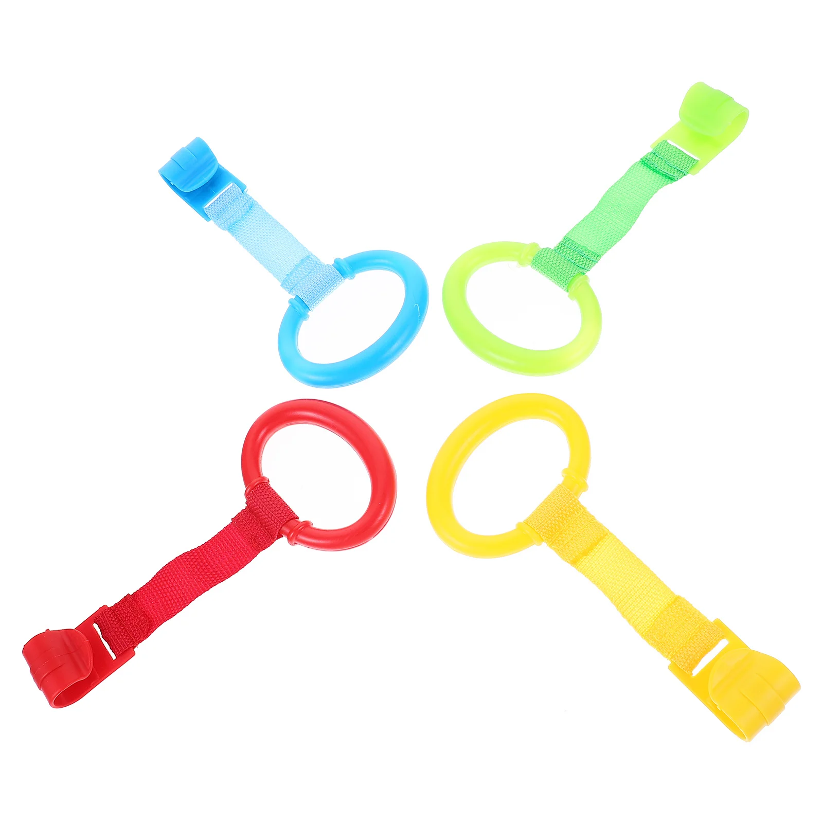 8 قطع من حلقات سرير الأطفال بألوان زاهية، لوازم سهلة التركيب، حلقة سحب صغيرة آمنة، حلقة سحب لسرير الأطفال #5