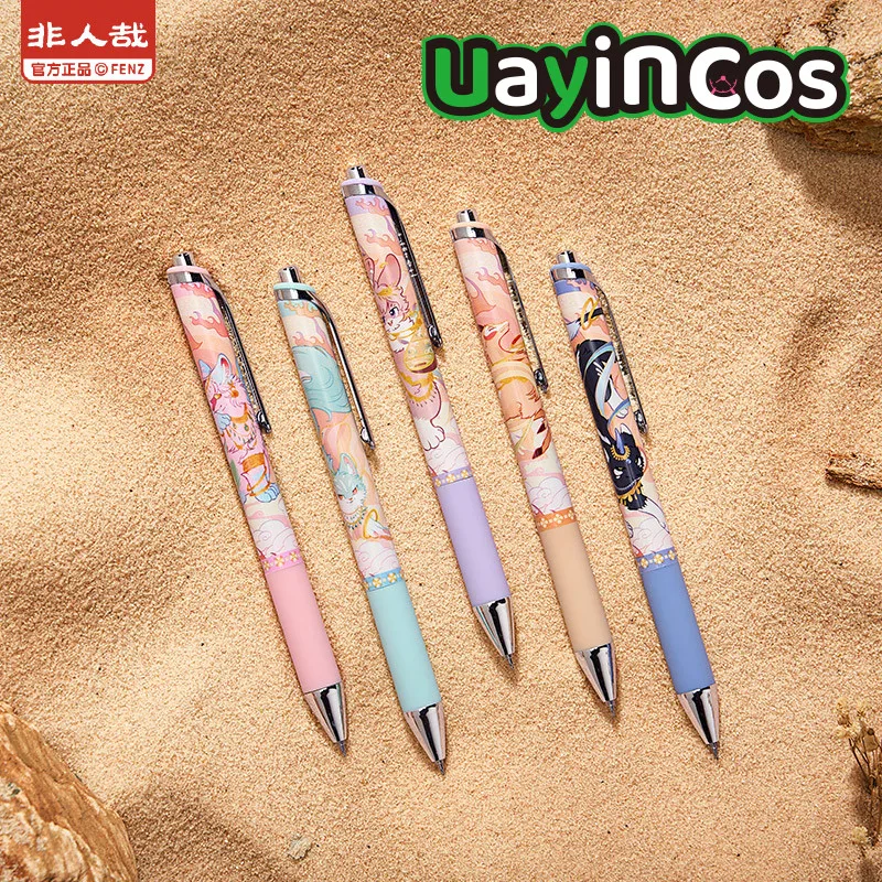 

В наличии оригинальные канцелярские принадлежности «Сказочные звери», студенческая гелевая ручка, цветная ручка для письма, 0,5 мм, черные чернила, школьная ручка, подарки для детей, косплей