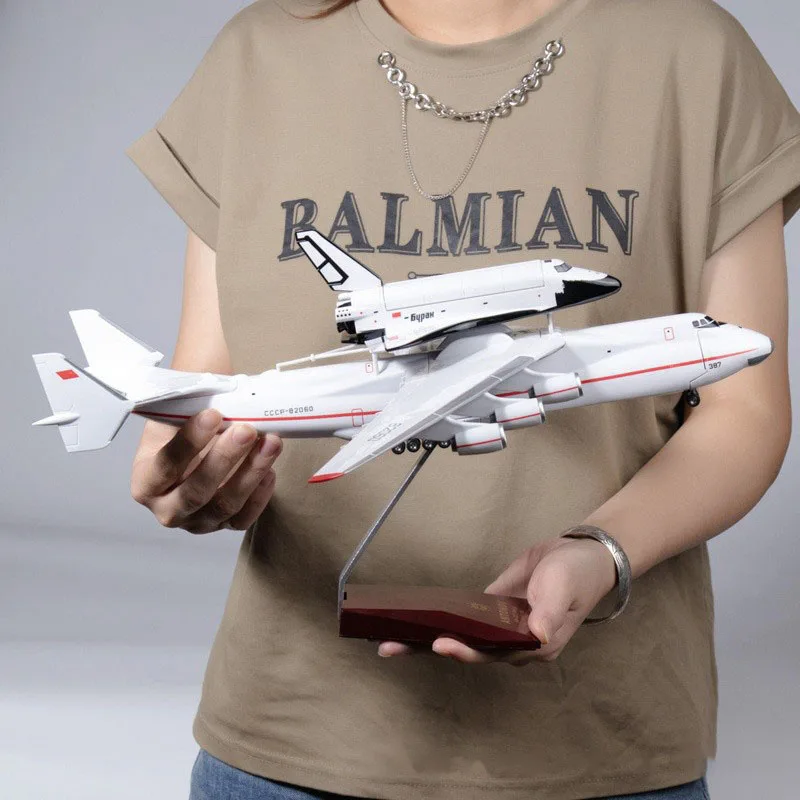 

1/200 scale 2 in 1 42cm Antonov An 225 Model Maria Ukraine Transport Plane Aircraft Collection Gift The Space Shuttle Buran AN22