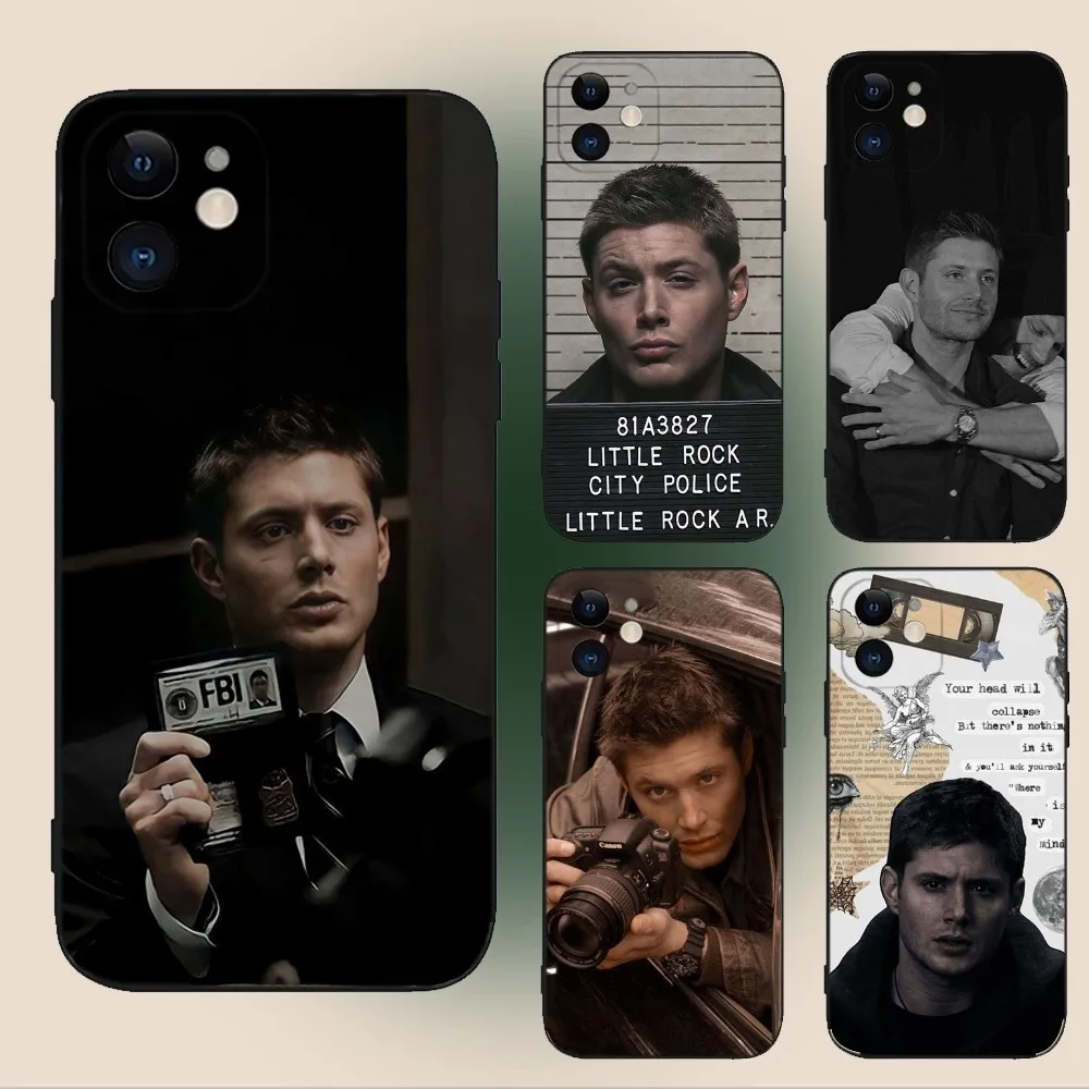 Celebrity D-Dean Winchester Phone Case For iPhone 15,14,13,12,11,Plus,Pro Max,XS,X,XR,SE,Mini,8,7 Soft Silicone Black Cover