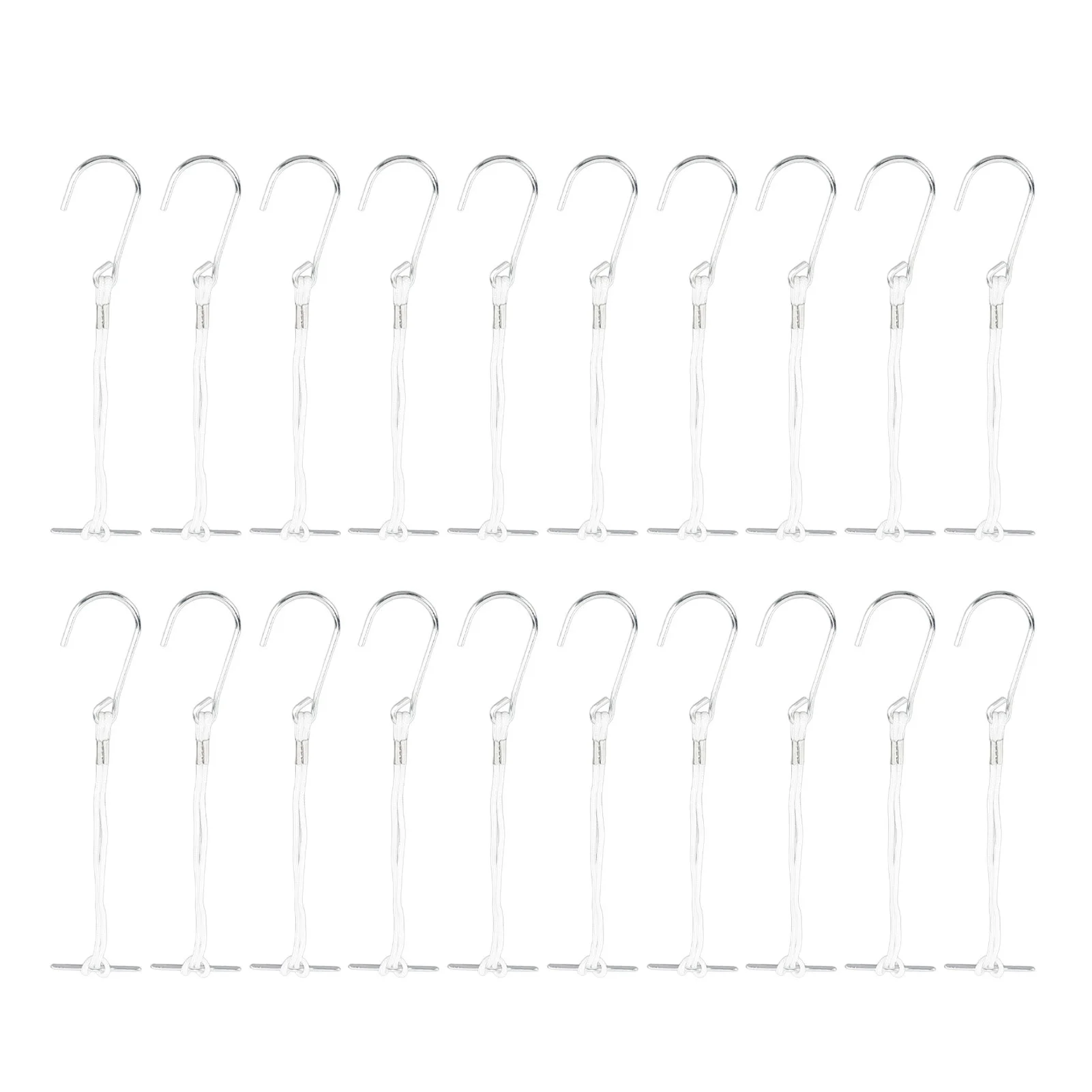 20Pcs Pattern Hooks Hanging Sewing Making Metal Hanger with Rope Ergonomic Handle 260mm