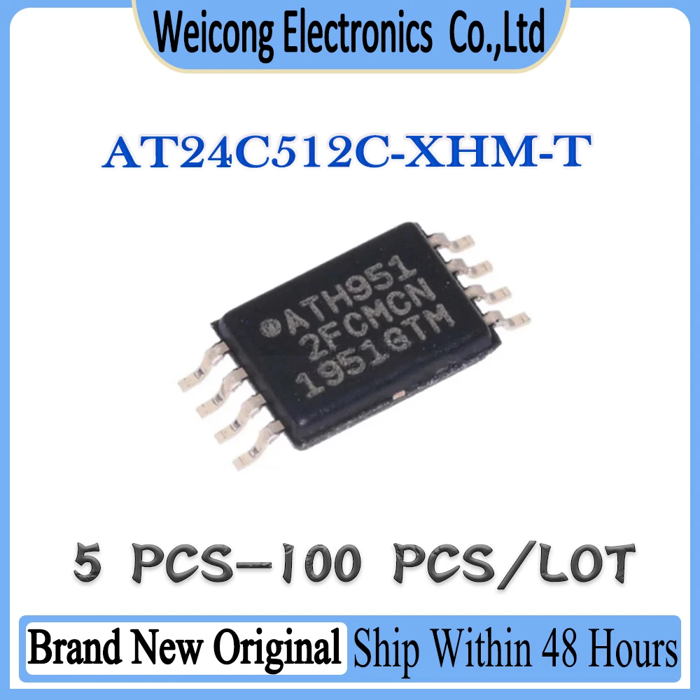 

AT24 AT24C AT24C512 AT24C512C AT24C512C-XHM-T AT24C512C-XHM New Original IC Chip TSSOP-8