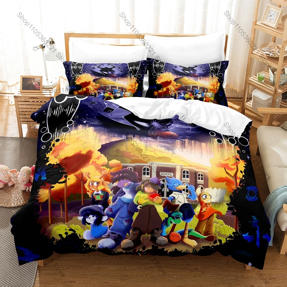 Cool Classic Indie Game Deltarune Merchandise Duvet Cover Set 1 Duvet Cover + 2 Pillowcases Video Game Lover Gift