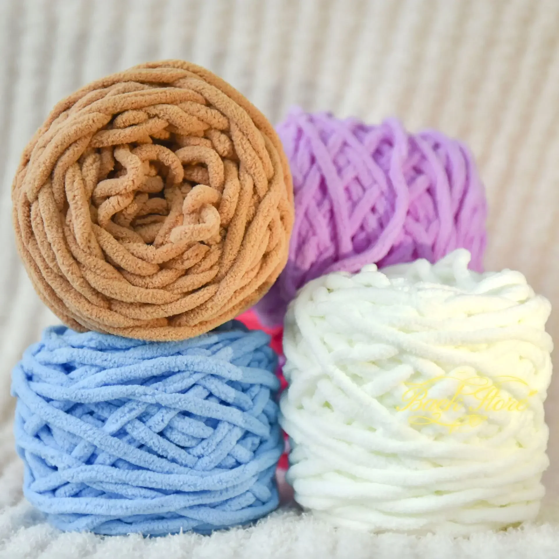 100g/Ball Blended Colorful Dye Ice Strip Line Yarn for Hand-knit DIY Soft Thickness Wool Thread Blanket Scarf Crochet Yarn Threa