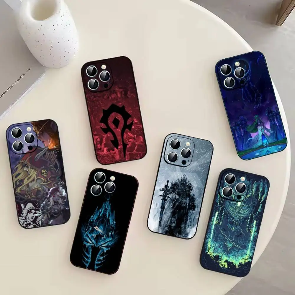 

World Of W-Warcraft WOW Phone Case For iPhone 17, 16,15,14,13,12,11 Plus,Pro Max, Others Soft Black Cover