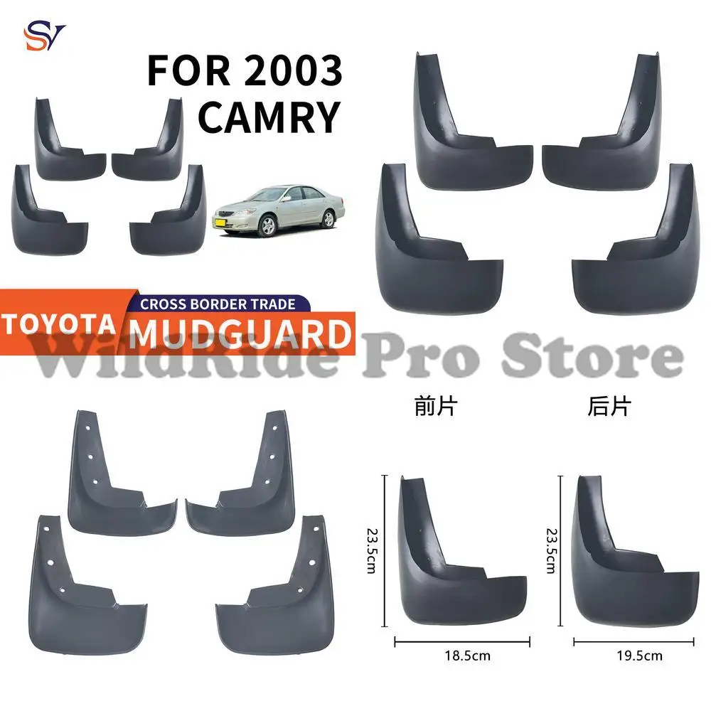 

Передние и задние брызговики для Toyota Camry 2003, простая установка, защита крыльев из полипропиленового пластика