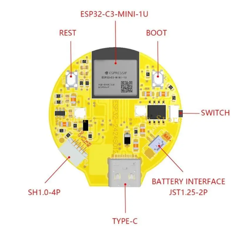G8DB ESP32 لوحة تطوير 1.28 بوصة LCD شاشات اللمس الوحدة النمطية مع WiFi وبلوتوث متوافقة