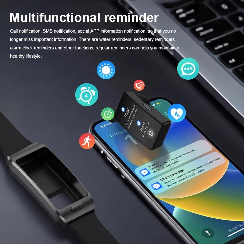 LIGE 2 In 1 TWS Headset Smart Watch 1.57