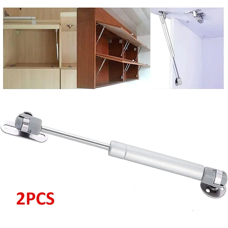 100N Cabinet Door Gas Spring Hinges 2pcs Soft Close Telescopic Furniture Cabinet Door Hydraulic Support Rod Furniture Hardware