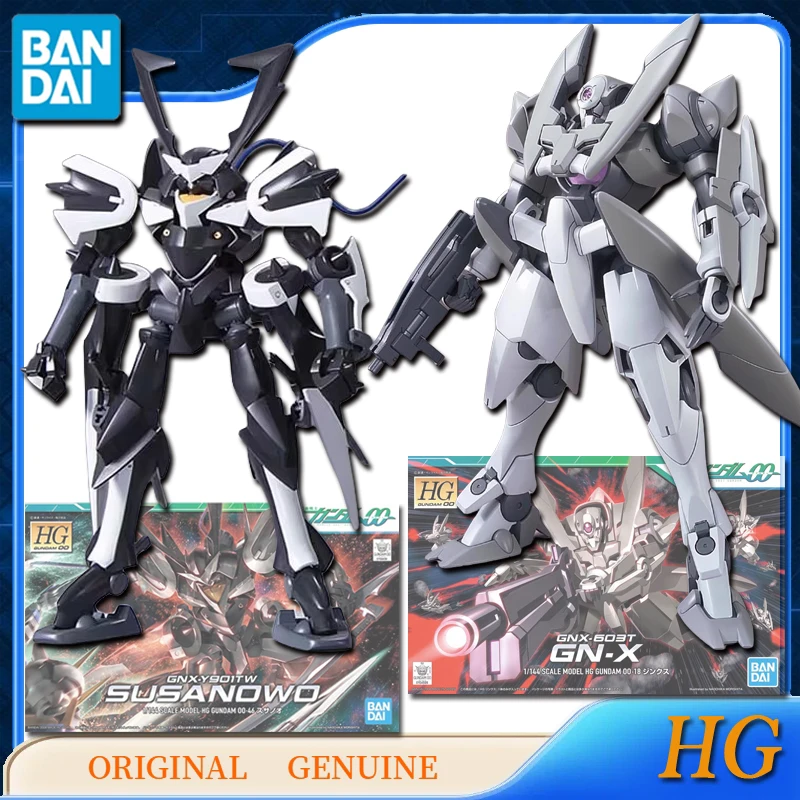 Bandai-Figuras de Ação Anime Originais para Crianças, Ornamentos de Modelo para Meninos e Meninas, Genuine HG, GNX-Y901TW, SUSANOWO, GNX-603T, GN-X, Presente para Crianças, Original