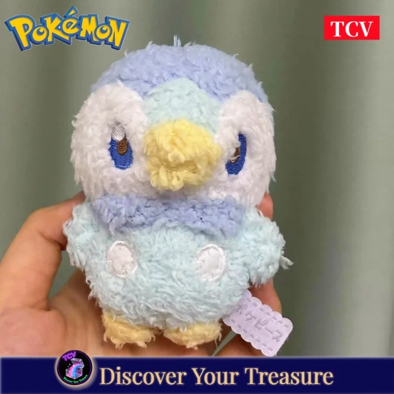 Pokemon Original Pokepeace Soft Plush Toy Keychain Stuffed Plushine Pendant Bag Charm Espurr Piplup Pikachu Toy Xmas Cute Gift