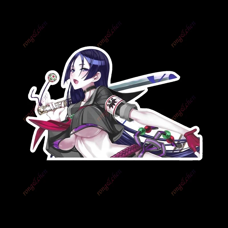

Funny Car Sticker JDM Anime Girl for Car Motorcycle Racing Helmet Laptop Trunk Body Car Window Surfboard Waterproof PVC Decals