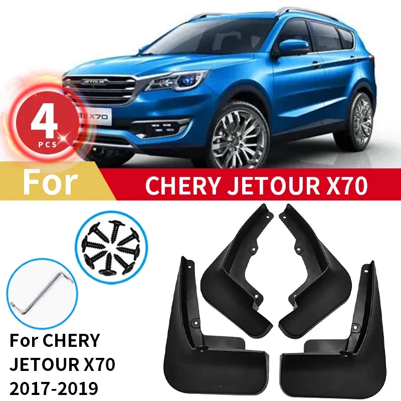 

4pcs Mudguard For Chery JETOUR X70 S M 2017 2018 2019 Mud Flaps Wheel Car Fender Front Rear Accessories Splash Guards Mudflaps