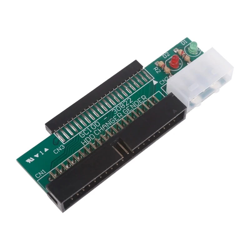 Slimline 3.5 IDE to 2.5-inch IDE Adapter 44 Pin to 40 Pin with LED Light Data Transfer Board for PC