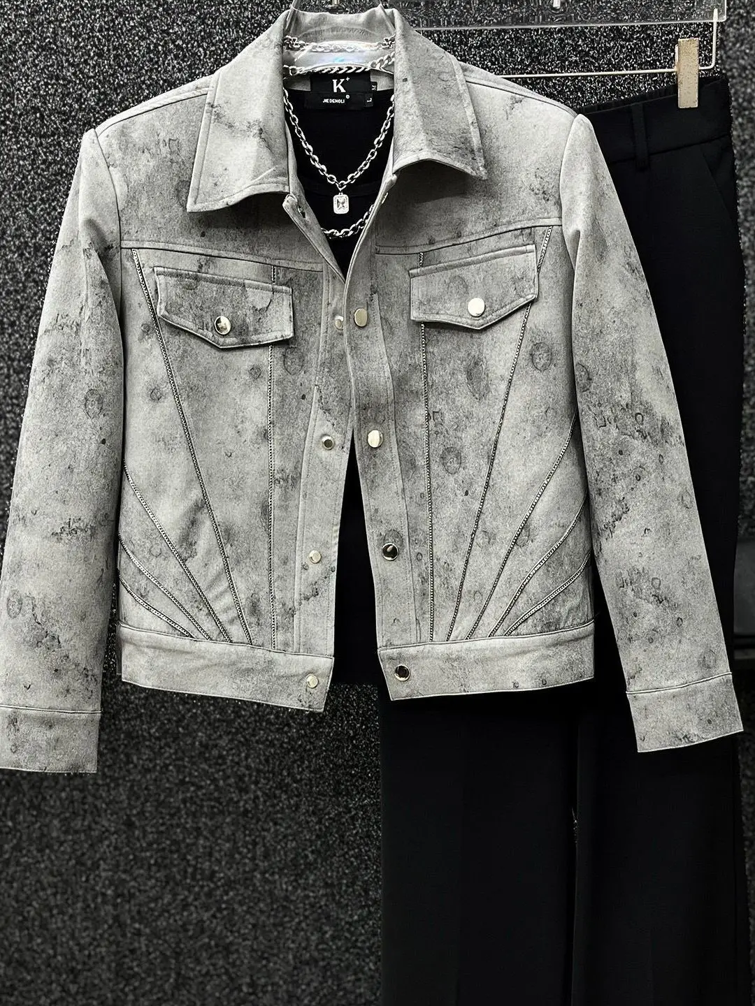 

Мужская куртка-пальто American Sle Dyed Ort Jaet с воротником, из полиэфирного волокна, для молодых мужчин, длинная, весна-осень, новинка