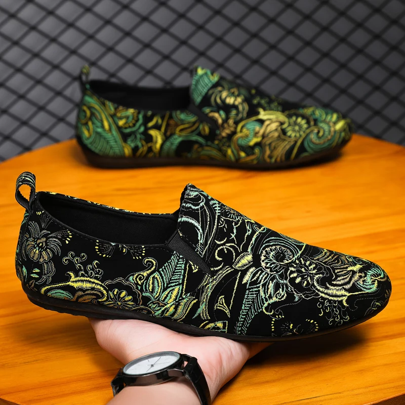 Flexible Walking Slip on Loafers Easy Slip on Style, Ventilated Upper Release Heat, Soft Insole Ease Soreness for Long Walks