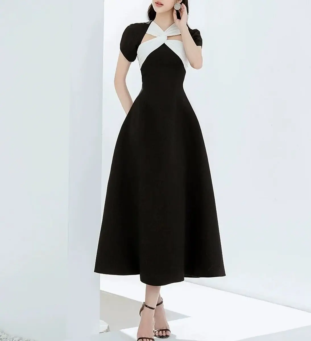 

Customized Graceful Jersey A-Line Evening Dress New fashion Short Sleeves O-neck Ankle Length فستان سهرة نسائي