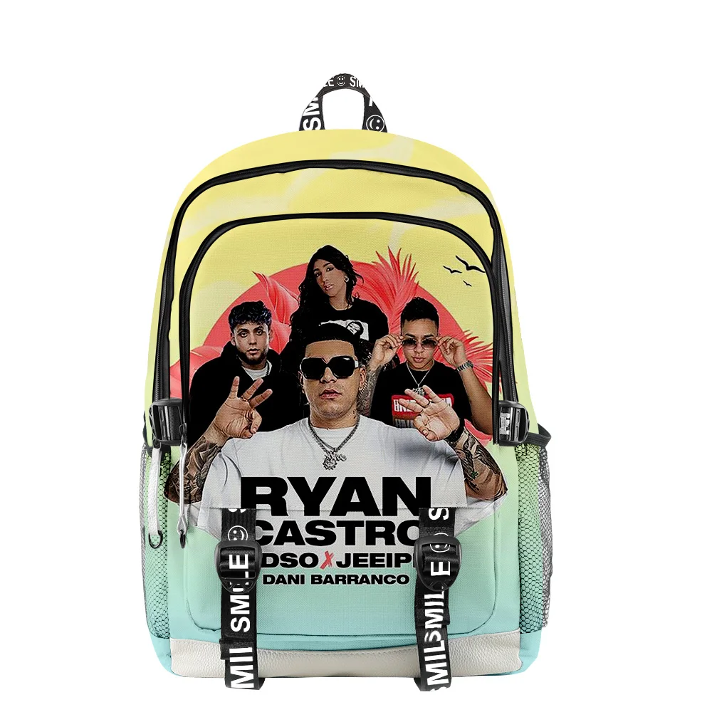 

Ryan Castro Hip Hop Rapper Backpack Zipper Rucksack School Bag Unique Daypack Traval Bag Oxford Cloth