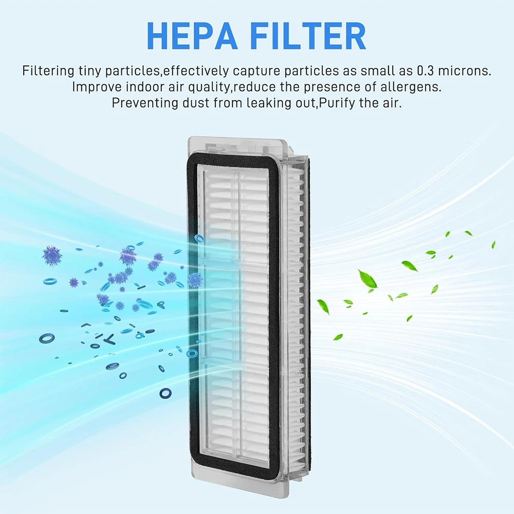 For Xiaomi Robot Vacuum S20+ / S10 Plus / B108GL / B105 / B108CN B113CN Spare Parts, Main Side Brush Filter Mop Replacement