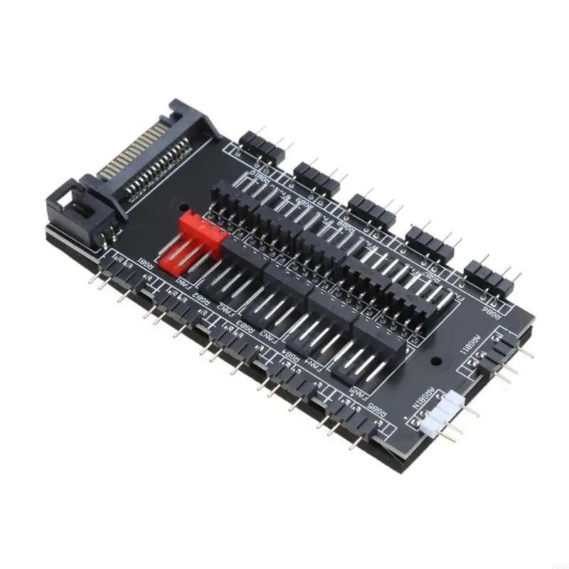 F68C 5V 3 PIN ARGB RGBW Cáp Sync RGB 10 Hub Splitter Power Mở rộng bộ chuyển đổi cáp LED Dải LIGHT PC RGB FAN