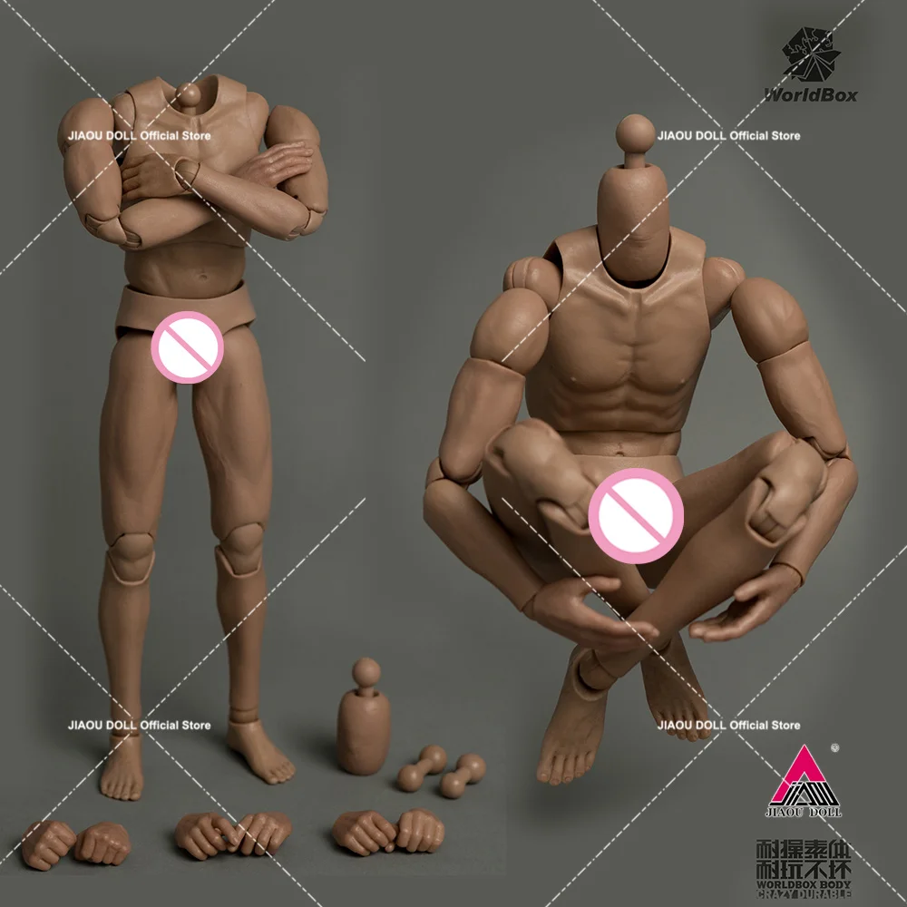 

In stock Worldbox AT015 1/6 Durable Male Joint Body Super Flexible 12'' Soldier Action Figure Articulated Body Dolls