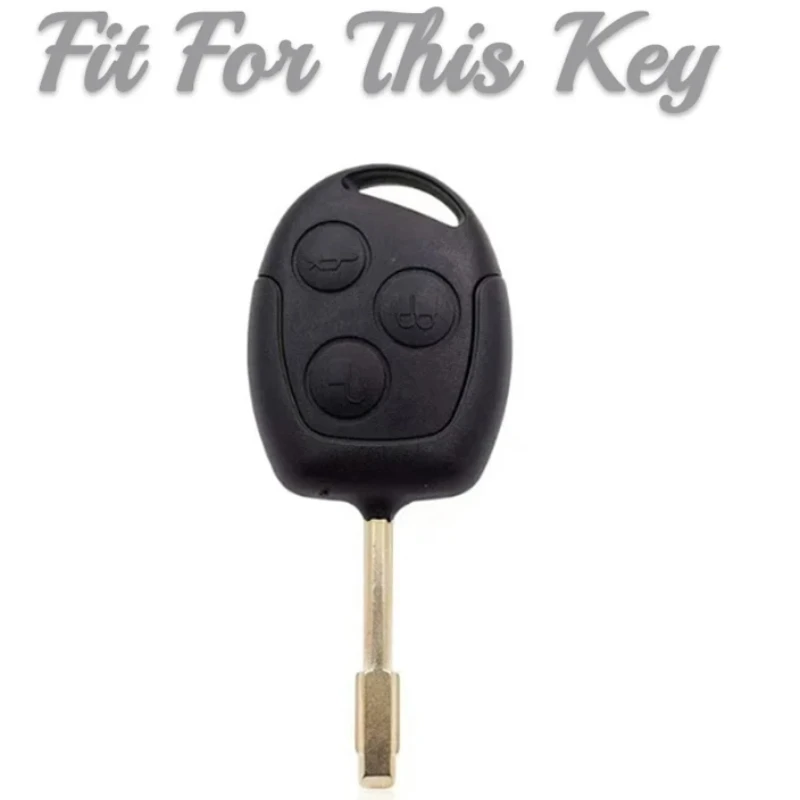 TPU 3 Buttons Remote Key Shell Cover for Ford Mondeo Fusion Focus 2 Fiesta Galaxy C-Max S-Max Key Fob Case Protector Keychain