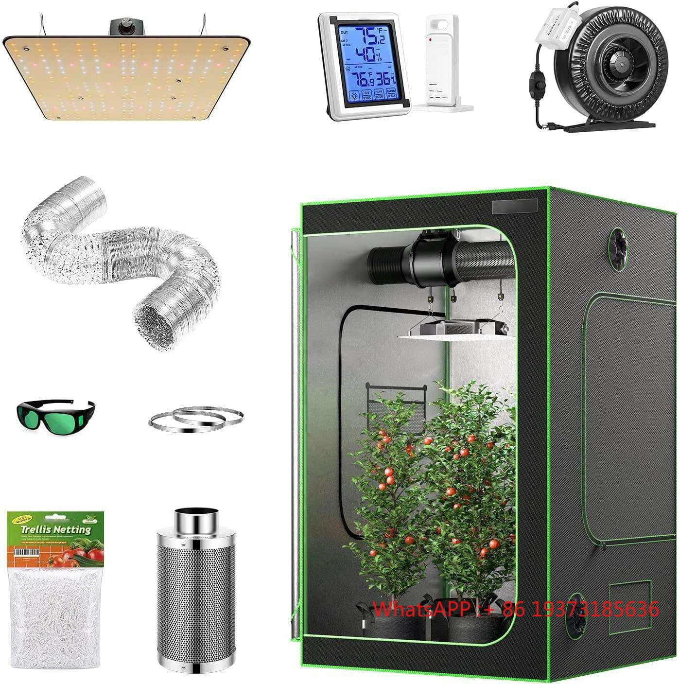 

Convenient Installation Plant Grow Tent Thickened Oxford Cloth Greenhouse Indoor Grow Tent Complete Kit Plant Growbox for Indoor