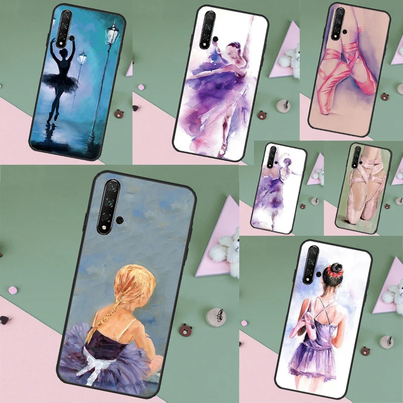 Ballerina Dance Case For Huawei Nova Y90 Y70 Y61 Y60 5T 9 10 SE 3i 7i 8i 11i P Smart P20 P40 Lite P30 Pro