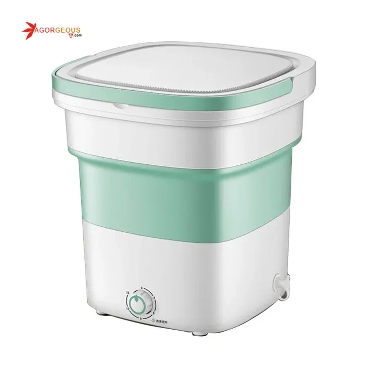 Hot Sale foldable silicone electric traveling mini portable washing machine