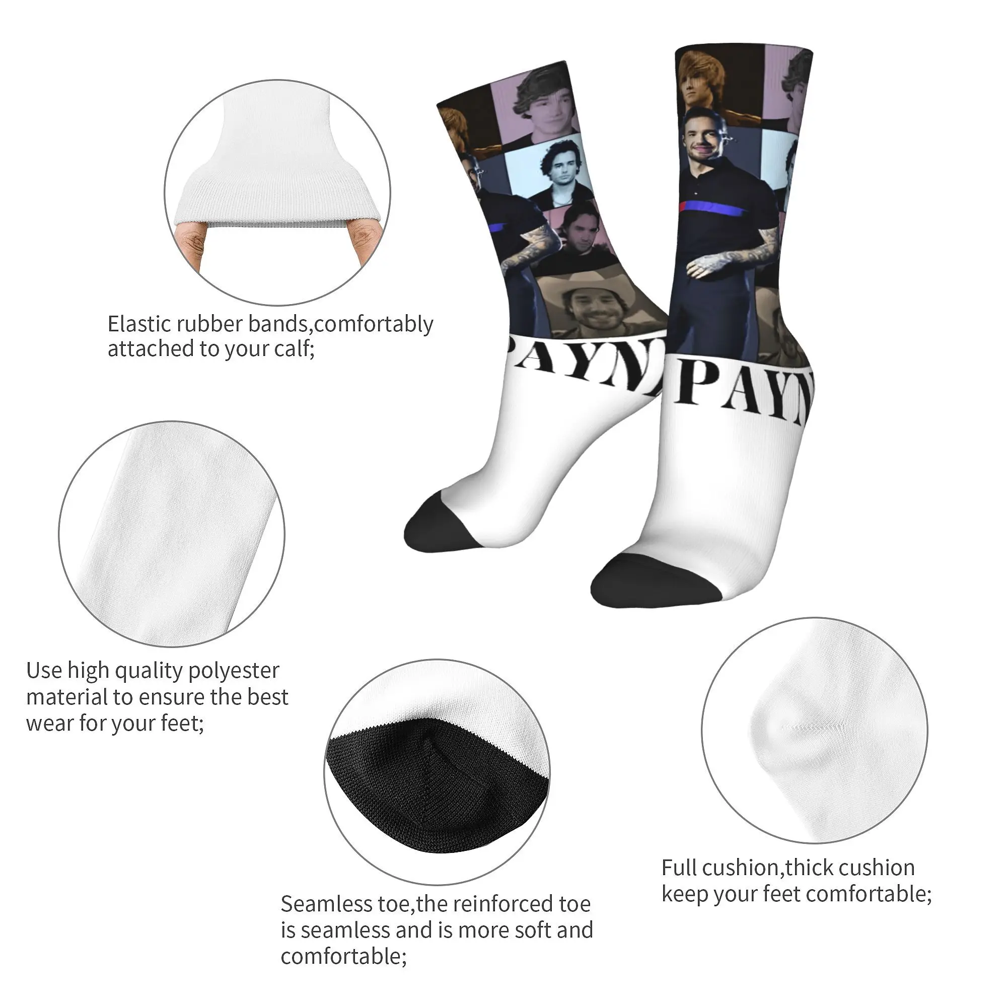 Liam Payne memory 1993-2024 RIP Design Socks Stuff for Women Sweat Absorbing Dress Socks