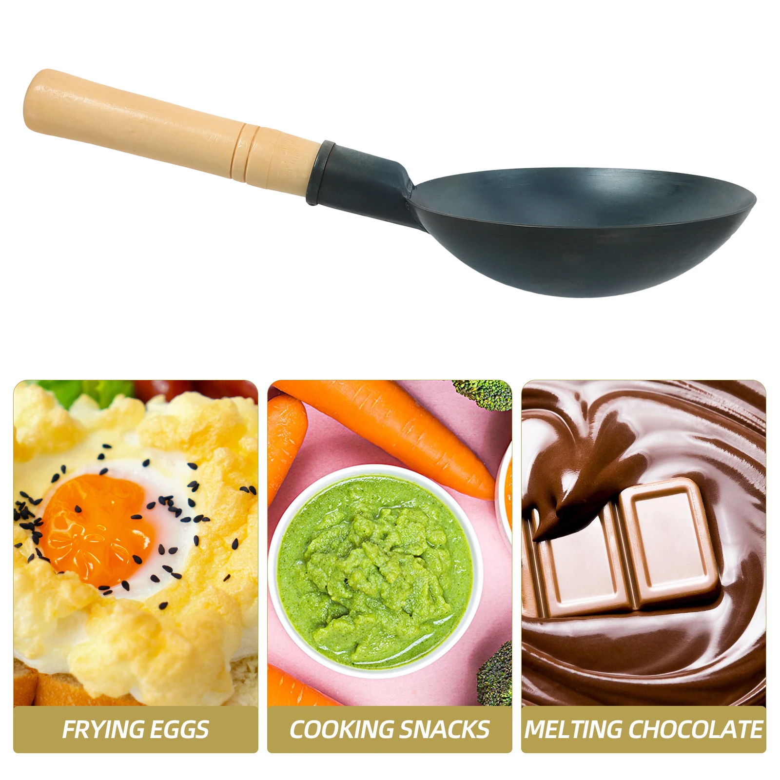 

Nonstick Egg Frying Pan Portable Melt Pot Butter Melting Tool Chocolate Iron Cookware Kitchen Supplies Cheese Warmer Pan