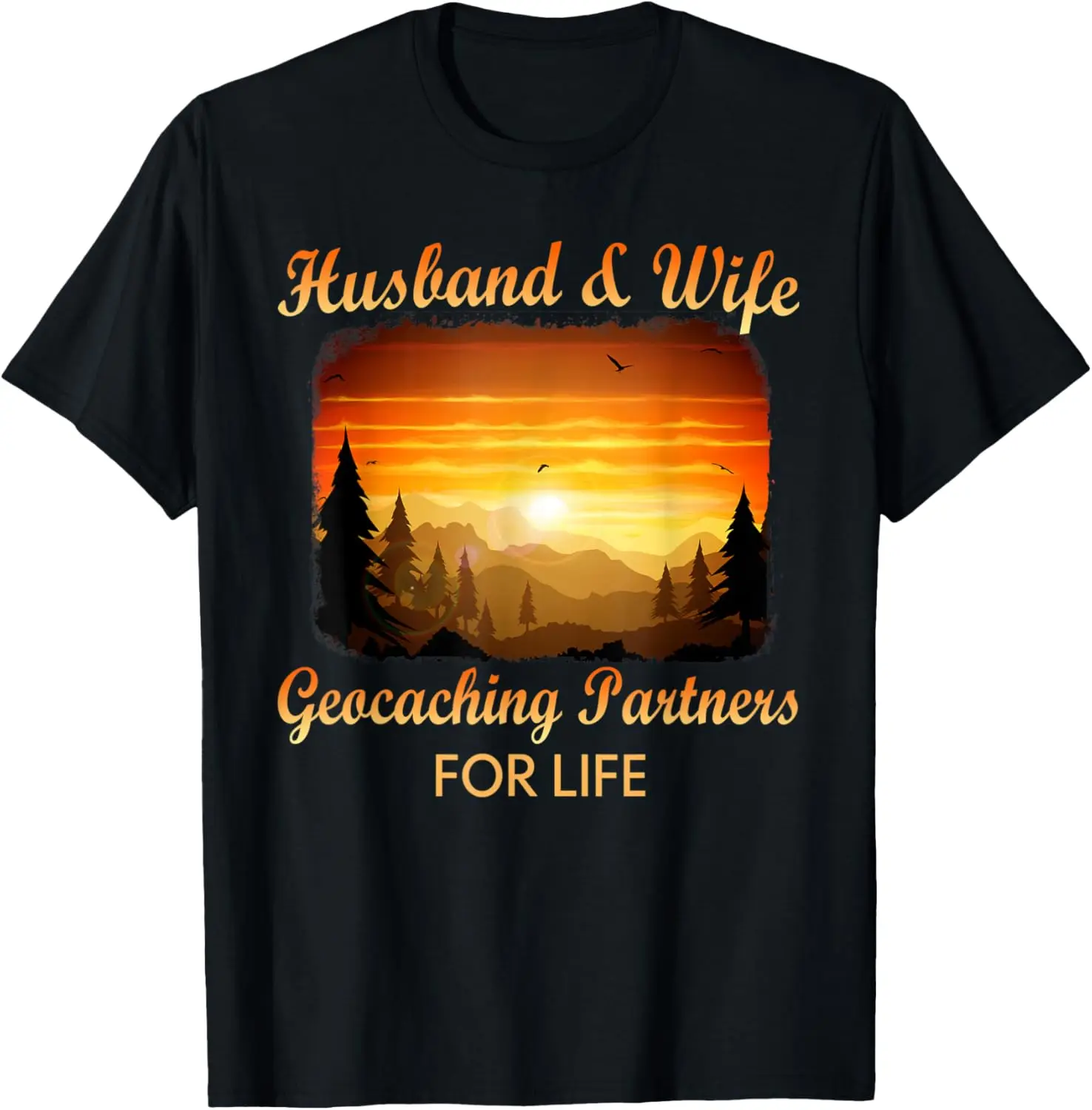 

Geocaching Shirt: Geocaching Partners, футболка для мужа и жены, футболка