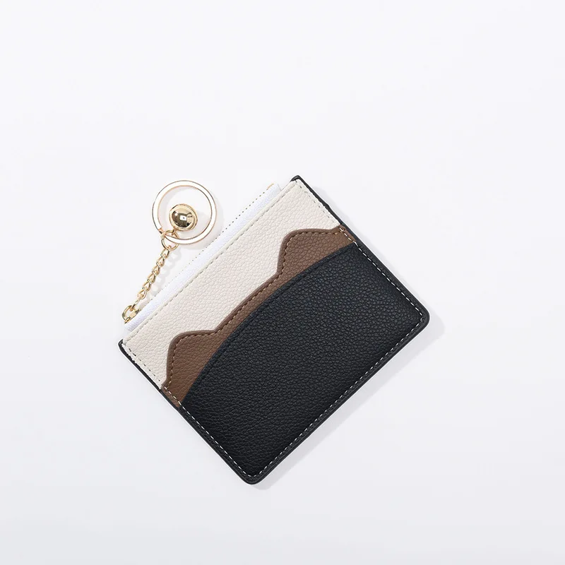 

New Japanese and Korean Thin Women's Wallet Multi slot Solid Color Card Bag