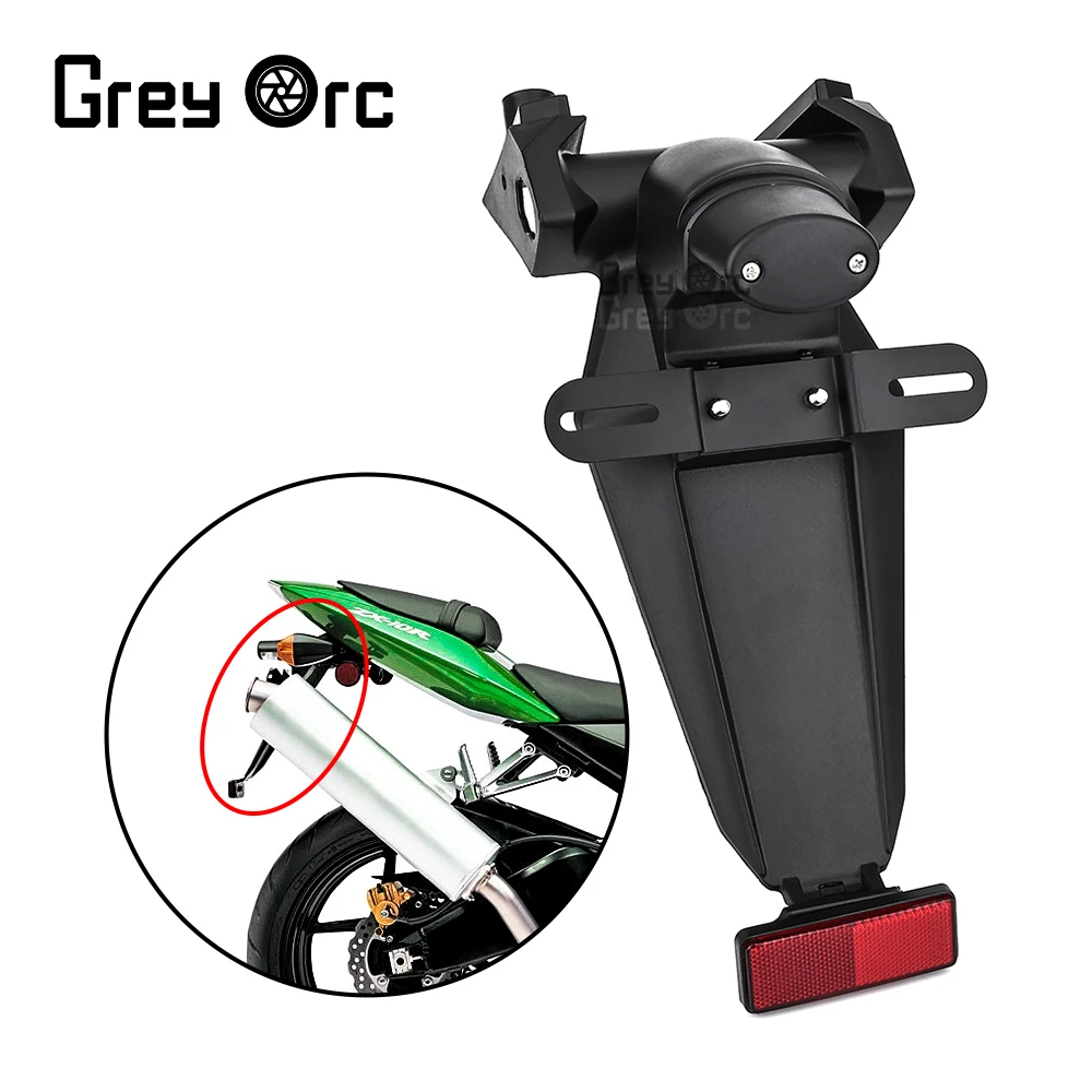 

ZX-10RMotorcycle Rear Fender Mudguard License Plate Turn Light Holder Frame Accessories For Kawasaki Ninja ZX10R ZX 10R2004 2005